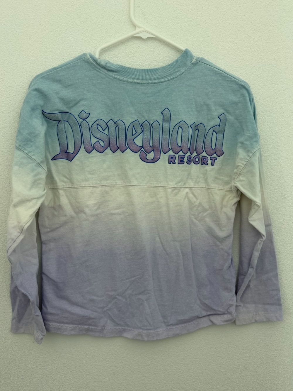 Disneyland Resort Spirit Jersey KIDS L 10/12 Blue White Purple Shirt